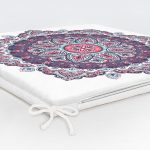 Daire Çini Desenli Dijital Baskılı Fermuarlı Sandalye Minderi Realhomes