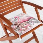 Etnik İskandinav Motifli Dijital Baskılı Fermuarlı Sandalye Minderi Realhomes