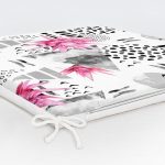 Bal Peteği Temalı Nilüfer Çiçeği Motifli Fermuarlı Sandalye Minderi Realhomes