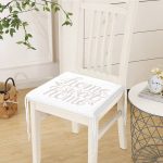 Açık Gri Home Sweet Home Fermuarlı Sandalye Minderi Realhomes