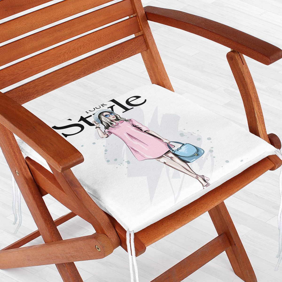 Your Style Özel Tasarım Dijital Baskılı Modern Fermuarlı Sandalye Minderi Realhomes