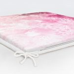 Pembe Kalp Ve Kelebek Temalı Dijital Baskılı Fermuarlı Sandalye Minderi Realhomes