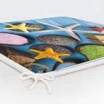 Deniz Yıldızı Özel Tasarımlı Modern Fermuarlı Sandalye Minderi Realhomes