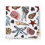 Deniz Yaşamı Özel Tasarımlı Dijital Baskılı Modern Fermuarlı Sandalye Minderi Realhomes