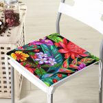 - Frm-3450-Yaprak-Motifli-Dijital-Baskili-Modern-Fermuarli-Sandalye-Minderi - Realhomes Yaprak Motifli Dijital Baskılı Modern Fermuarlı Sandalye Minderi Realhomes