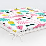 Realhomes Hello Summer Özel tasarımlı Modern Dijital Baskılı Modern Fermuarlı Sandalye Minderi Realhomes