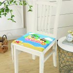 Summer Holiday Özel Tasarımlı Dijital Baskılı Modern Fermuarlı Sandalye Minderi Realhomes