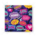 Realhomes XO Pop Art Tasarımlı Dijital Baskılı Modern Fermuarlı Sandalye Minderi Realhomes