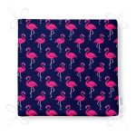 Realhomes Modern Lacivert Zeminde Flamingo Desenli Modern Fermuarlı Sandalye Minderi Realhomes