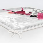 Fashion Girl Özel Tasarım Dijital Baskılı Modern Fermuarlı Sandalye Minderi Realhomes