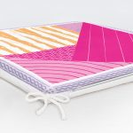 Abstract Geometrik Motifli Özel Tasarım Dijital Baskılı Modern Fermuarlı Sandalye Minderi Realhomes