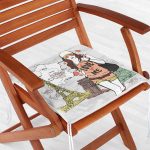 Paris Woman Dijital Baskılı Fermuarlı Sandalye Minderi Realhomes