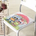 - Frm-422-Gorsel-3 - Realhomes  Sevimli Kediler Dekorati Kare Sandalye Minderi 40x40cm ermuarlı Realhomes