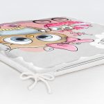 Sevimli Kediler Dekorati Kare Sandalye Minderi 40x40cm Fermuarlı Realhomes