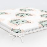 Realhomes Kedi Desenli Dijital Baskılı Modern Fermuarlı Sandalye Minderi Realhomes