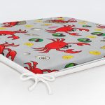 - Frm-4960-Gorsel-5 - Realhomes Realhomes Sevimli Yengeç Desenli Dijital Baskılı Modern Fermuarlı Sandalye Minderi Realhomes