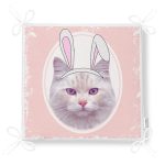 Sevimli Kedi Desenli Dijital Baskılı Modern Fermuarlı Sandalye Minderi Realhomes