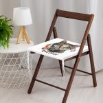 Kızıl Derili Kedi Motifli Modern Fermuarlı Sandalye Minderi Realhomes