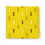 Küçük Kemik Desenli Dijital Baskılı Modern Fermuarlı Sandalye Minderi Realhomes