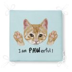 I am Powerful! Dijital Baskılı Modern Fermuarlı Sandalye Minderi Realhomes