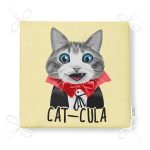 Cat-Cula Dijital Baskılı Modern Fermuarlı Sandalye Minderi Realhomes