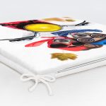 Motor Süren Çılgın Köpekler Dijital Baskılı Modern Fermuarlı Sandalye Minderi Realhomes