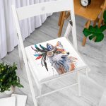 - Frm-6747-Beyaz-Zeminde-Suluboya-Kurt-Desenli-Fermuarli-Sandalye-Minderi-2 - Realhomes Beyaz Zeminde Suluboya Kurt Desenli Fermuarlı Sandalye Minderi Realhomes