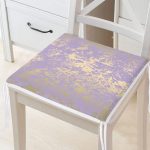 Mor Renkli Gradyan Desenli Dijital Baskılı Modern Fermuarlı Sandalye Minderi Realhomes