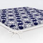 Beyaz Zeminli Soft Renkli Yapraklı Dijital Baskılı Modern Fermuarlı Sandalye Minderi Realhomes