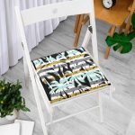 - Frm-7300-Beyaz-Zemin-Uzerinde-Renkli-Cizgili-Yaprak-Desenli-Dijital-Baskili-Modern-Fermuarli-Sandalye-Minderi-1 - Realhomes Beyaz Zemin Üzerinde Renkli Çizgili Yaprak Desenli Dijital Baskılı Modern Fermuarlı Sandalye Minderi Realhomes