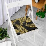 - Frm-7301-Siyah-Zemin-Uzerinde-Gold-Renkli-Yaprak-Desenli-Dijital-Baskili-Modern-Fermuarli-Sandalye-Minderi - Realhomes Siyah Zemin Üzerinde Gold Renkli Yaprak Desenli Dijital Baskılı Modern Fermuarlı Sandalye Minderi Realhomes