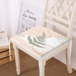 - Frm-7348-Pastel-Renkli-Yaprak-Motifli-Dijital-Baskili-Modern-Fermuarli-Sandalye-Minderi - Realhomes Pastel Renkli Yaprak Motifli Dijital Baskılı Modern Fermuarlı Sandalye Minderi Realhomes