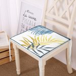 - Frm-7461-Beyaz-Zeminde-Renkli-Yaprak-Desenli-Dijital-Baskili-Modern-Fermuarli-Sandalye-Minderi - Realhomes Beyaz Zeminde Renkli Yaprak Desenli Dijital Baskılı Modern Fermuarlı Sandalye Minderi Realhomes