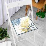 - Frm-7461-Beyaz-Zeminde-Renkli-Yaprak-Desenli-Dijital-Baskili-Modern-Fermuarli-Sandalye-Minderi-2 - Realhomes Beyaz Zeminde Renkli Yaprak Desenli Dijital Baskılı Modern Fermuarlı Sandalye Minderi Realhomes