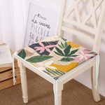 - Frm-7495-Renkli-Zeminli-Yaprak-Desenli-Onedraw-Cizim-Dijital-Baskili-Modern-Fermuarli-Sandalye-Minderi - Realhomes Renkli Zeminli Yaprak Desenli Onedraw Çizim Dijital Baskılı Modern Fermuarlı Sandalye Minderi Realhomes