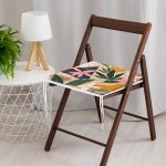 - Frm-7495-Renkli-Zeminli-Yaprak-Desenli-Onedraw-Cizim-Dijital-Baskili-Modern-Fermuarli-Sandalye-Minderi-3 - Realhomes Renkli Zeminli Yaprak Desenli Onedraw Çizim Dijital Baskılı Modern Fermuarlı Sandalye Minderi Realhomes