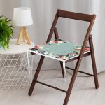 Renkli Zeminli Renkli Çiçek Desenli Dijital Baskılı Modern Fermuarlı Sandalye Minderi Realhomes