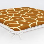 Renkli Zemin Üzerinde Geometrik Çizim Dijital Baskılı Modern Fermuarlı Sandalye Minderi Realhomes