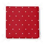 Renkli Zemin Üzerinde Beyaz Puantiyeli Dijital Baskılı Modern Fermuarlı Sandalye Minderi Realhomes