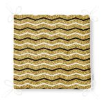 Gold Zemin Üzerinde Modern Renkli Zikzak Desenli Dijital Baskılı Modern Fermuarlı Sandalye Minderi Realhomes