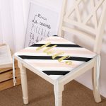 Özel Tasarım Gül Tasarımlı Dijital Baskılı Modern Fermuarlı Sandalye Minderi Realhomes