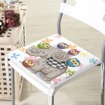 - Frm-830-Gorsel-3 - Realhomes  Fil Desenli Dekorati Kare Sandalye Minderi 40x40cm ermuarlı Realhomes