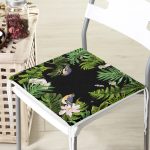 - Frm-8470-Siyah-Zemin-Uzerinde-Yaprak-Desenli-Dijital-Baskili-Modern-Fermuarli-Sandalye-Minderi - Realhomes Siyah Zemin Üzerinde Yaprak Desenli Dijital Baskılı Modern Fermuarlı Sandalye Minderi Realhomes