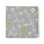 Pastel Zemin Üzerinde Renkli Yaprak Desenli Dijital Baskılı Modern Fermuarlı Sandalye Minderi Realhomes