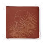 Renkli Zemin Üzerinde Onedraw Çizimli Bayan Silüeti Dijital Baskılı Modern Fermuarlı Sandalye Minderi Realhomes