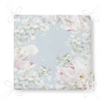 Renkli Zeminli Beyaz Çiçek Desenli Dijital Baskılı Modern Fermuarlı Sandalye Minderi Realhomes