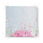 Pastel Zeminli Renkli Ortanca Çiçek Dijital Baskılı Modern Fermuarlı Sandalye Minderi Realhomes