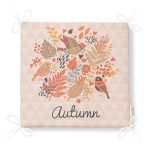 Kuş Desenli Dijital Baskılı Fermuarlı Sandalye Minderi Realhomes