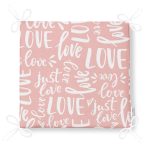 Sevgililer Günü Temalı Özel Tasarım Dijital Baskılı Modern Fermuarlı Sandalye Minderi Realhomes