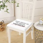 Özel Tasarım Oksijen Değilsin Dijital Baskılı Modern Fermuarlı Sandalye Minderi Realhomes